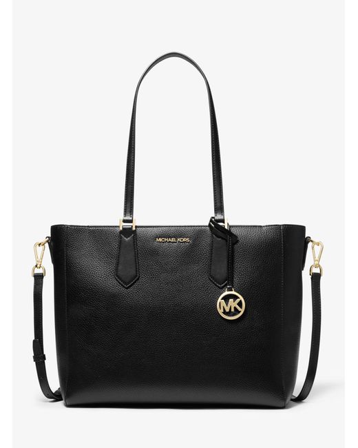 Michael Kors Kimberly Large Faux Leather 3-in-1 Tote Bag Set in Black ...
