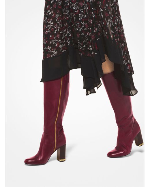 Michael kors walker boots oxblood Clearance