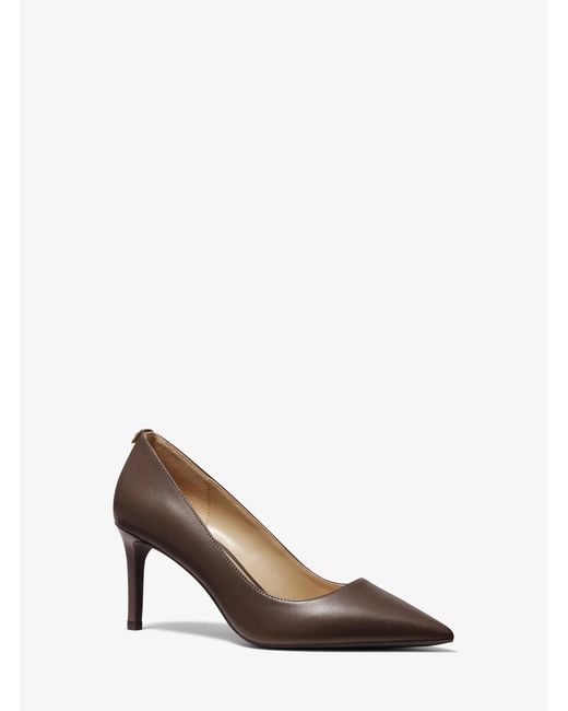 MICHAEL Michael Kors White Alina Flex Leather Pump