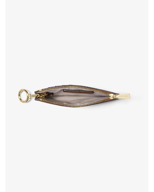 MICHAEL Michael Kors White Mk Jet Set Small Signature Logo Card Case