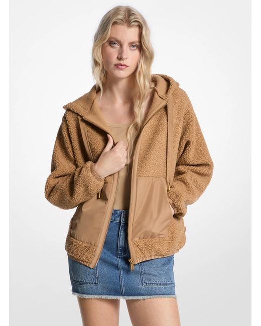 MICHAEL Michael Kors Blue Sherpa Hooded Jacket