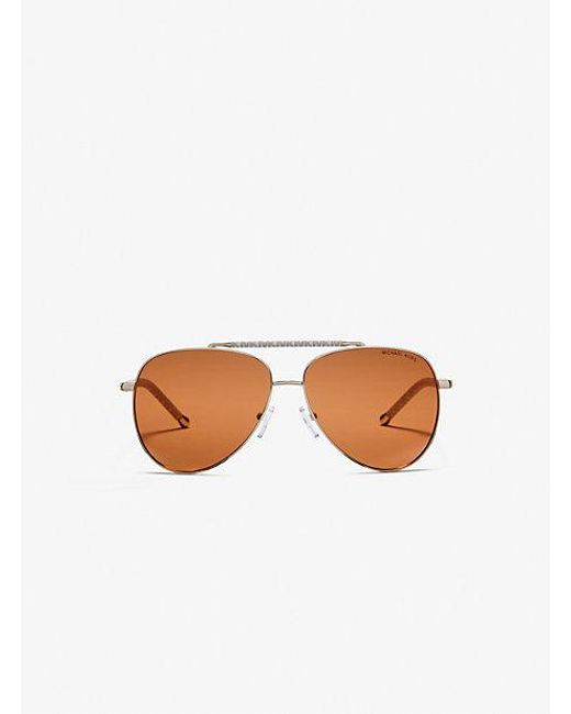 Michael Kors White Mk Portugal Sunglasses
