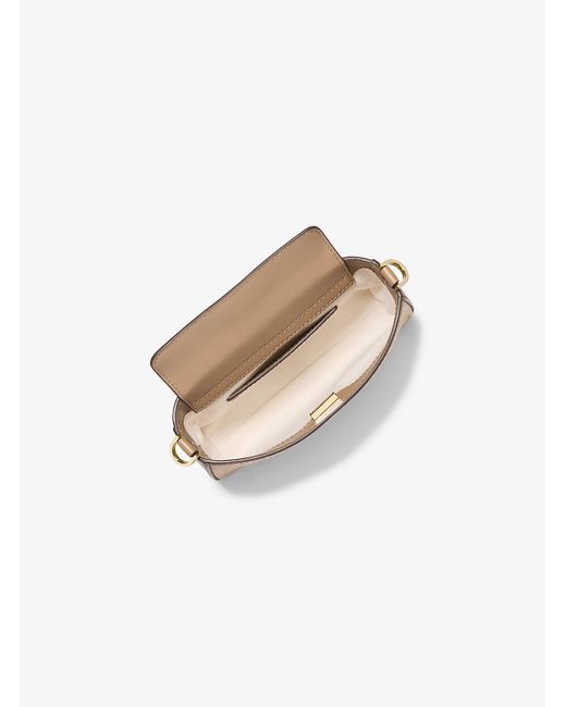 Mkpochette Transformable Bryant Pequeño Con Logotipo Metalizado MICHAEL Michael Kors de color Natural