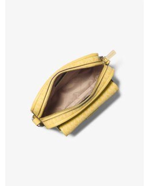 Michael Kors Metallic Bradshaw Extra-Small Signature Logo Camera Crossbody Bag