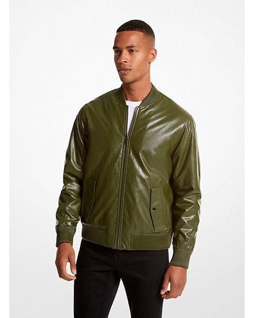Michael Kors Green Bomber Jacket for men