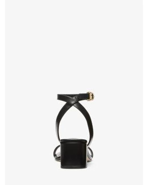 Michael Kors White Merriam Leather Sandal