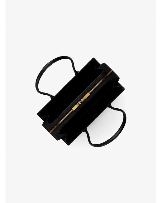 MICHAEL Michael Kors Black Mk Laila Small Suede Shoulder Bag
