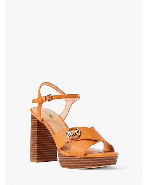 Michael Kors Pink Hannah Platform Sandal