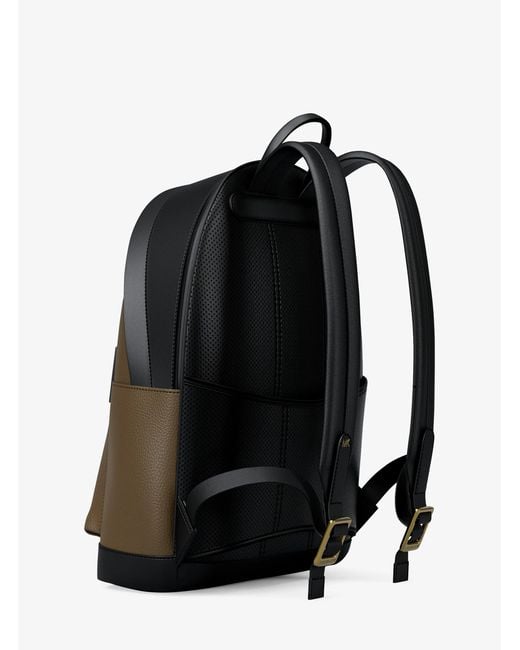 Michael Kors Black Jet Set Pebbled Leather Backpack for men