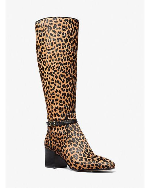 Michael kors leopard print boots new arrivals