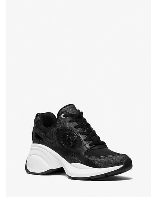 Michael Kors Black Zuma Knit Trainer