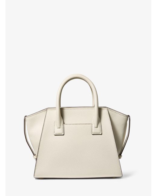 Michael Kors Avril Small Leather Top-zip Satchel in lt Cream (Natural) |  Lyst