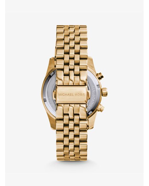 Mk lexington 2024 gold tone watch