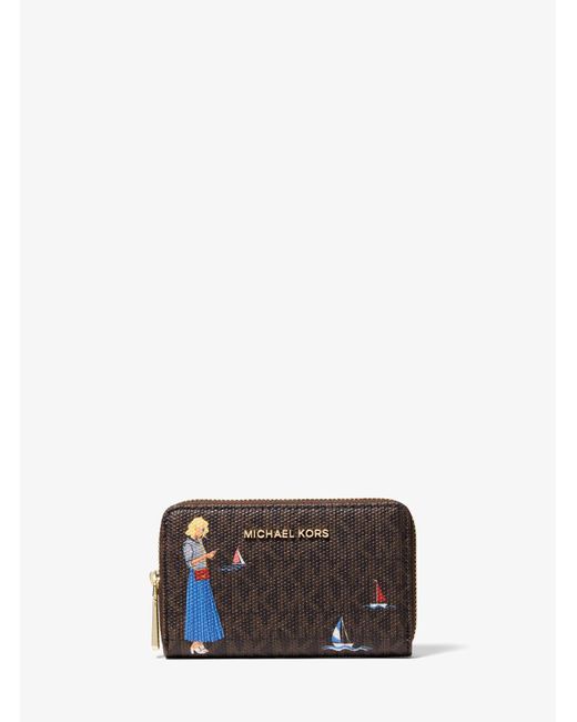 Michael Kors Brown Small Jet Set Girls Wallet