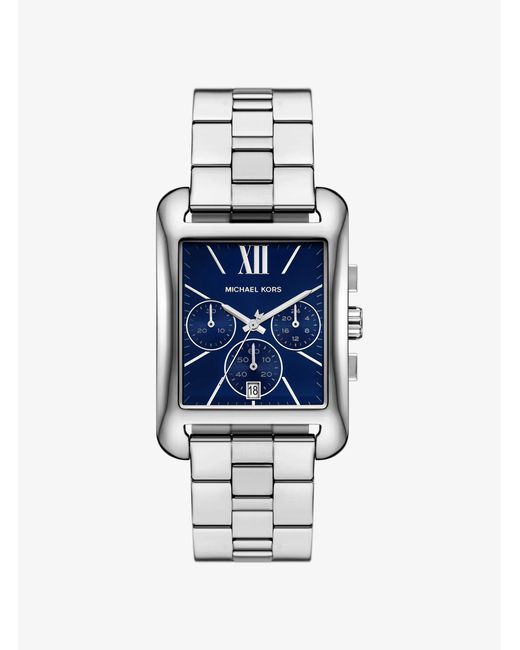 Michael Kors White Monroe-Tone Watch for men