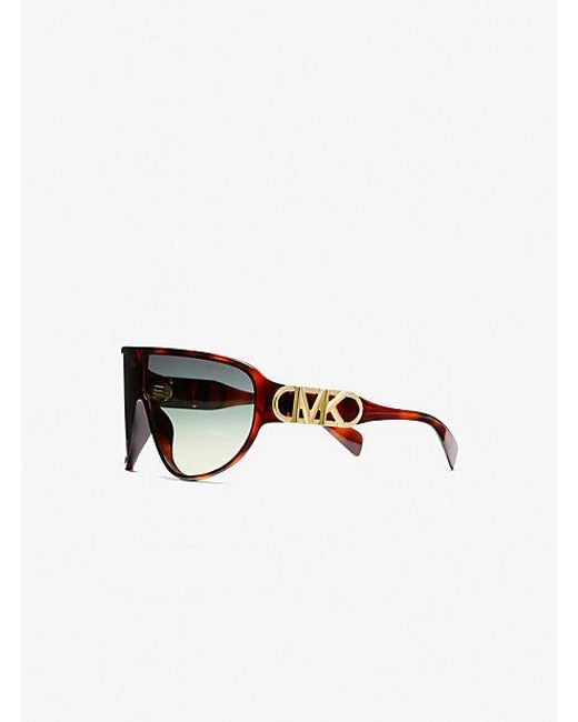 Michael Kors Brown Empire Shield Sunglasses