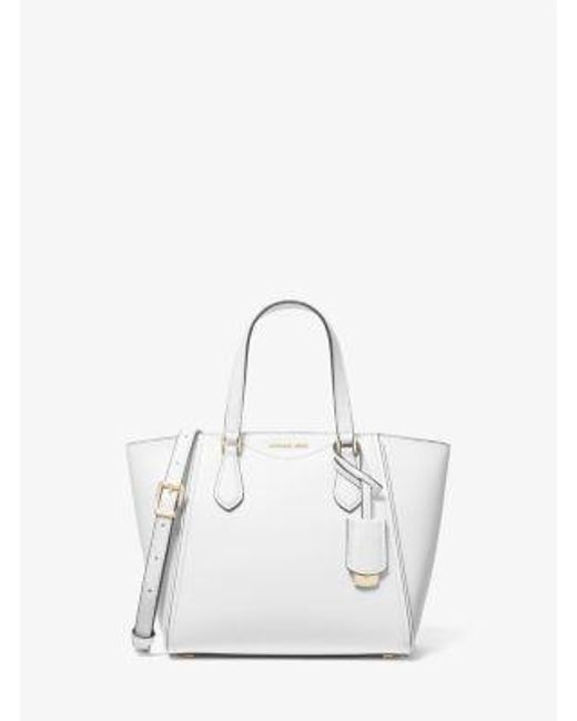 MICHAEL Michael Kors Natural Mk Taryn Small Leather Convertible Crossbody Bag