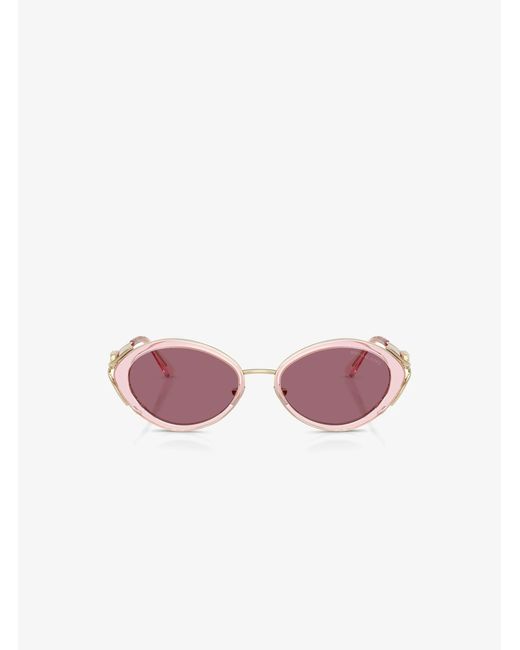 Michael Kors Pink Key West 53Mm Oval Sunglasses