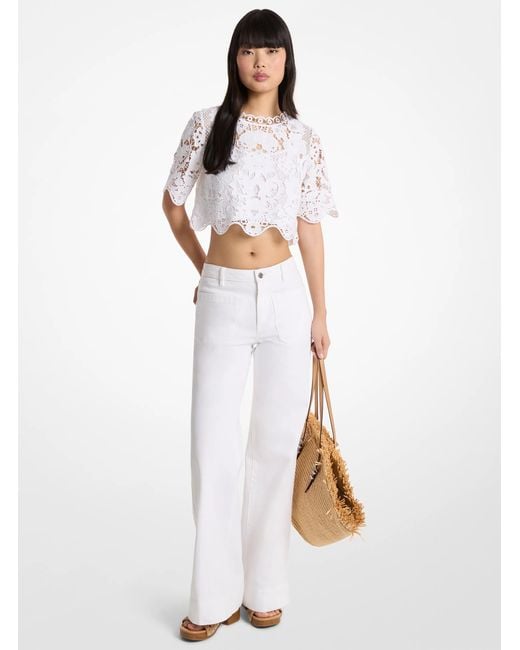 Michael Kors White Violette Denim Jeans