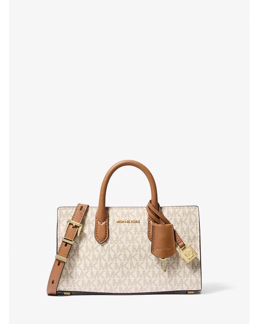 Michael Kors Natural Scarlett Extra-Small Logo Crossbody Bag