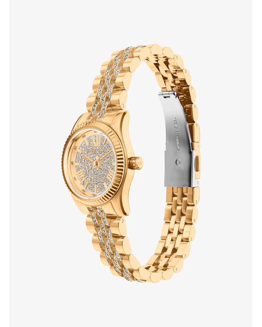 Michael Kors Metallic Petite Lexington Pavé-Tone Watch