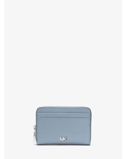 Michael Kors Blue Small Pebbled Leather Wallet