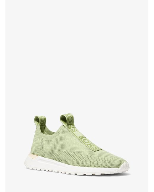 MICHAEL Michael Kors Green Mk Bodie Knit Slip-On Trainers