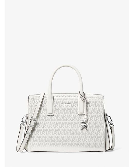 Mk Sac Laila De Taille Moyenne Métallisé À Logo Signature MICHAEL Michael Kors en coloris Natural