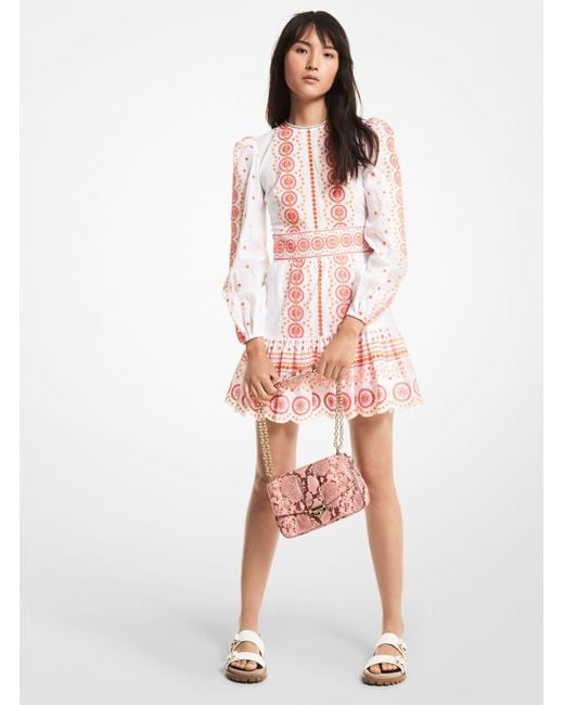Michael kors eyelet shirtdress hot sale
