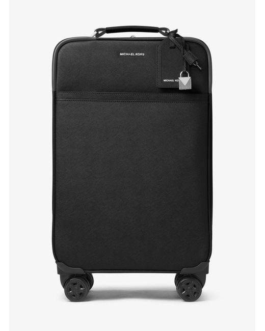 Michael Kors Black Jet Set Travel Large Saffiano Leather Suitcase