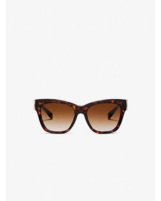 Michael Kors White Empire Square Sunglasses