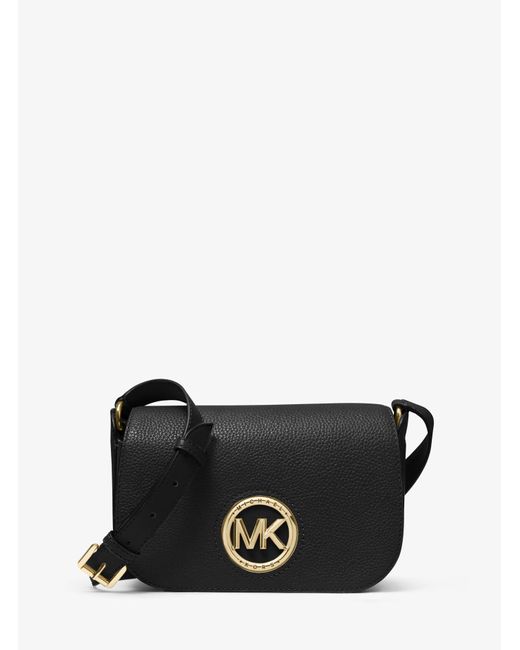 michael kors briley small pebbled leather messenger bolsa