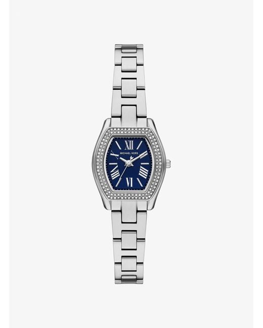 Michael Kors Blue Mk Petite Chelsea Pavé-Tone Watch
