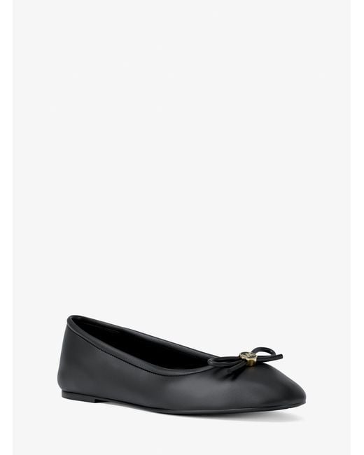 Michael Kors White Savannah Ballet Flat