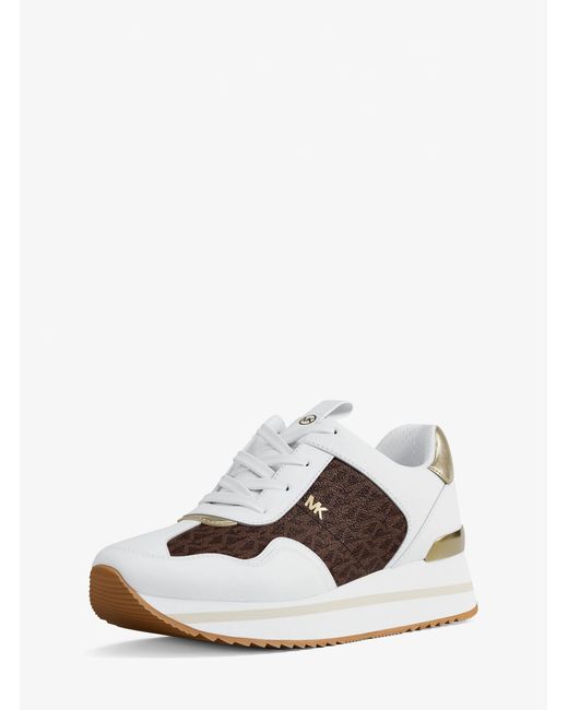 MICHAEL Michael Kors White Raina Trainer