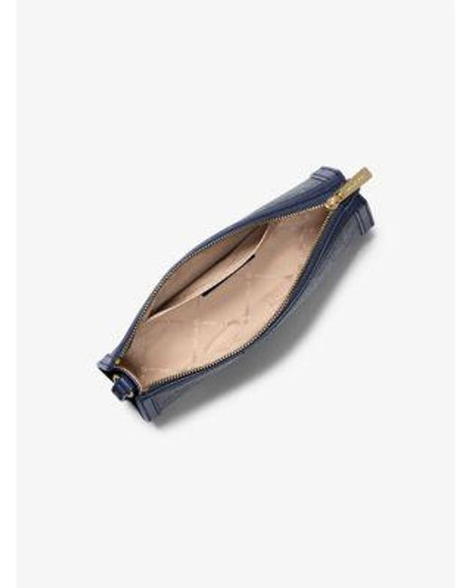 Mk Borsa A Tracolla Jet Set Media Con Logo di Michael Kors Outlet in Black