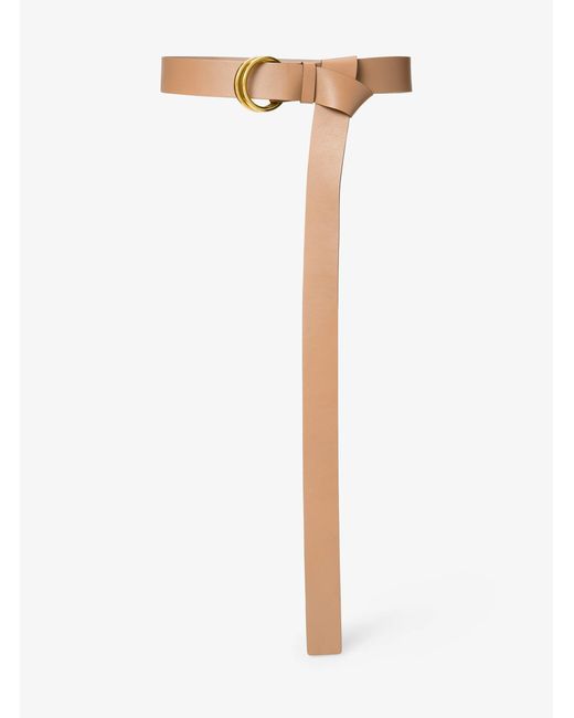 Michael Kors Black Jackie Leather Belt