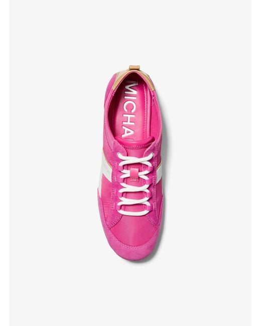 Michael Kors Pink Keely Nylon Trainer