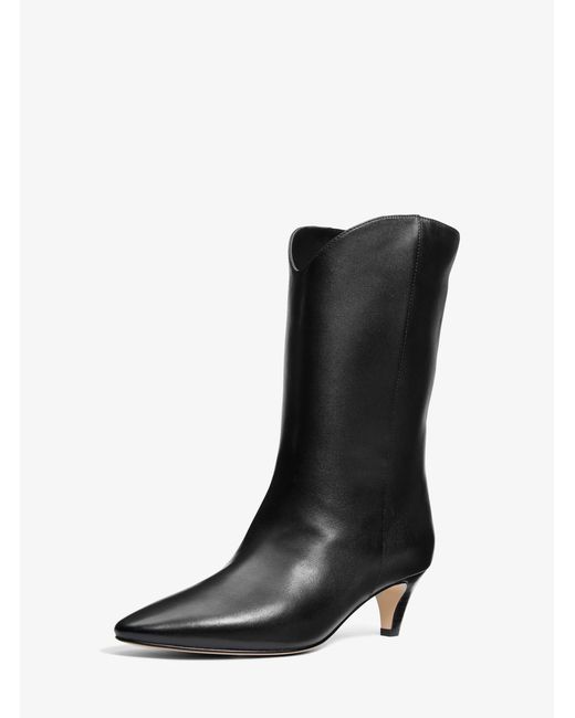 Michael Kors Black Michael Kors Daniela Leather Boot