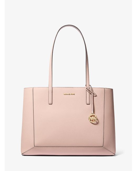MICHAEL Michael Kors Pink Mk Sallie Large Saffiano Leather Tote Bag