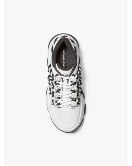Mk Basket Atlas À Cordon, En Maille Et Cuir MICHAEL Michael Kors en coloris White