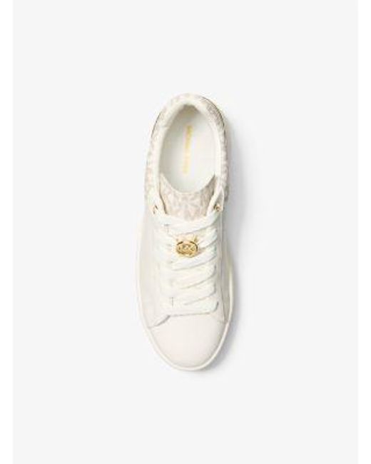 Mk Basket Dottie En Cuir À Logo Signature MICHAEL Michael Kors en coloris White