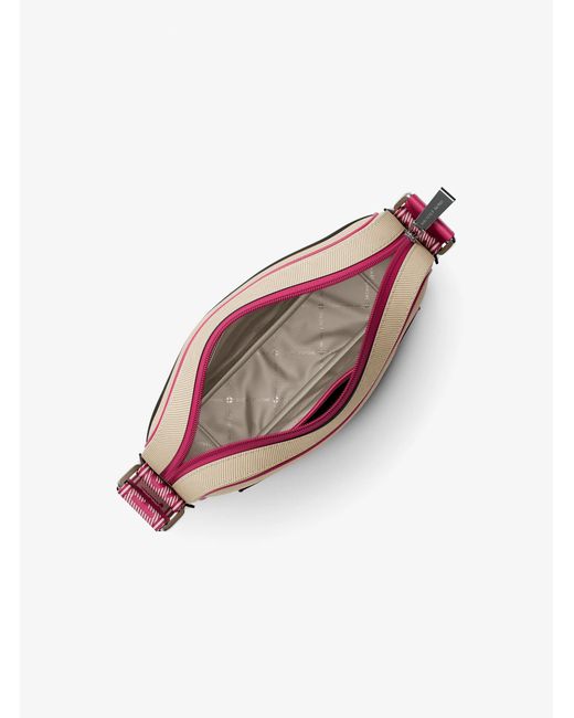 MICHAEL Michael Kors Pink Mk Maeve Large Canvas Crossbody Bag
