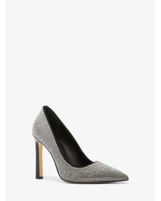 MICHAEL Michael Kors White Amara Embellished Pump