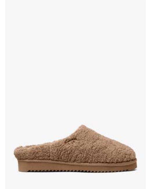 Michael Kors Brown Seb Faux Shearling Slipper for men