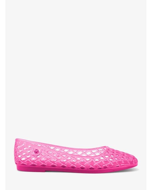 MICHAEL Michael Kors Pink Mk Pixie Jelly Ballet Flat