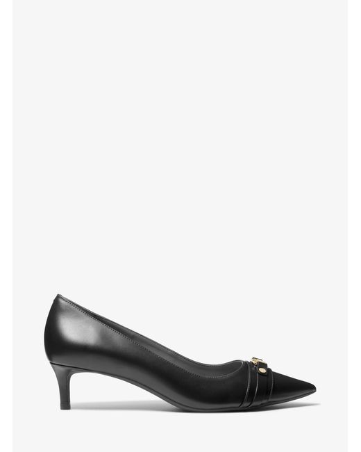 MICHAEL Michael Kors White Mk Mandy Flex Leather Pump