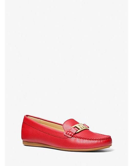 Michael Kors Red Camila Moccasin