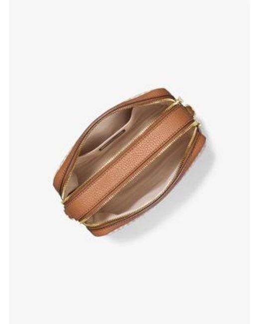 MICHAEL Michael Kors Natural Bryant Medium Signature Logo Camera Crossbody Bag