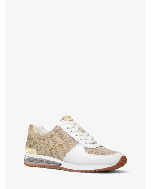allie extreme leather and mesh trainer